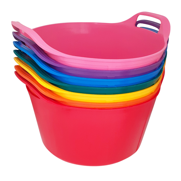 14 Litre Rainbow Trug - Pack of 7 Rainbow Colours